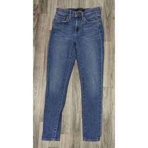 Joe's Womens Size 24 Flawless The Icon Mid Rise Skinny Cropped Whiskered Jeans